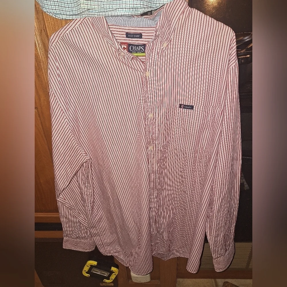 Chaps Easy Care Long Sleeve Button-down Shirts (3) In A Size XL.
